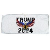 Trump 2024 Flag American Holiday Large Microfiber Waffle Golf Towel