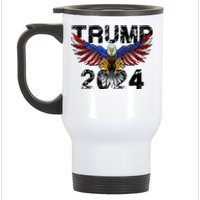 Trump 2024 Flag American Holiday Stainless Steel Travel Mug