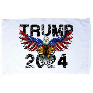 Trump 2024 Flag American Holiday Microfiber Hand Towel