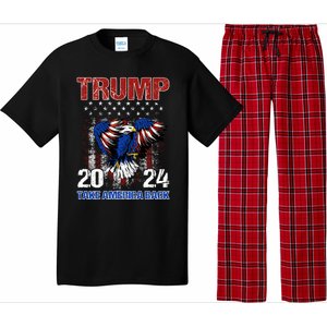 Trump 2024 Flag Take America Back Trump 2024 Gift Pajama Set