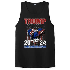 Trump 2024 Flag Take America Back Trump 2024 Gift PosiCharge Competitor Tank