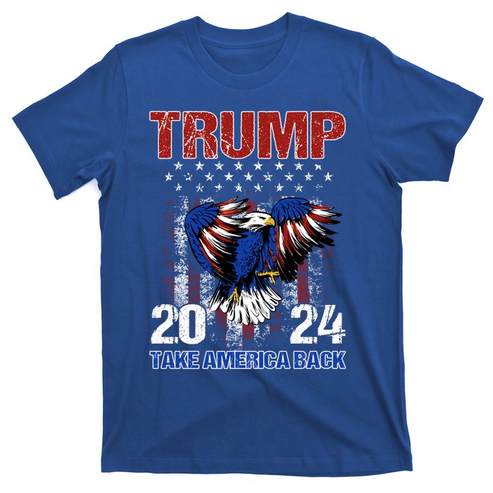 Trump 2024 Flag Take America Back Trump 2024 Gift T-Shirt