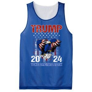 Trump 2024 Flag Take America Back Trump 2024 Gift Mesh Reversible Basketball Jersey Tank