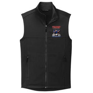 Trump 2024 Flag Take America Back Trump 2024 Gift Collective Smooth Fleece Vest