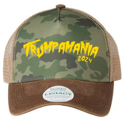 Trumpamania 2024 Funny Pro Donald Trump Legacy Tie Dye Trucker Hat