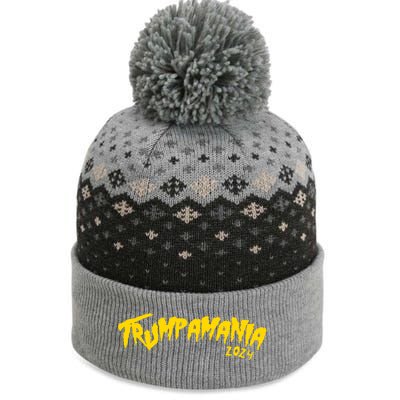 Trumpamania 2024 Funny Pro Donald Trump The Baniff Cuffed Pom Beanie