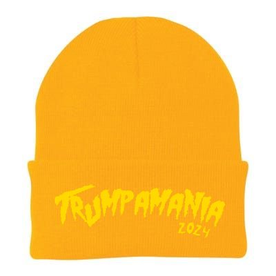 Trumpamania 2024 Funny Pro Donald Trump Knit Cap Winter Beanie