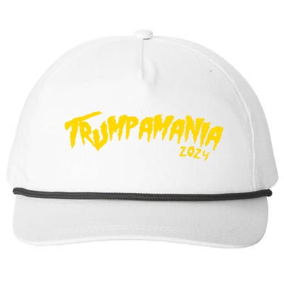 Trumpamania 2024 Funny Pro Donald Trump Snapback Five-Panel Rope Hat