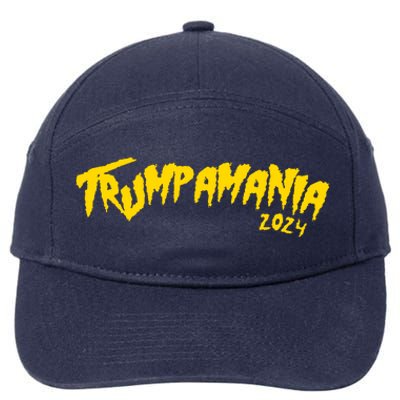 Trumpamania 2024 Funny Pro Donald Trump 7-Panel Snapback Hat