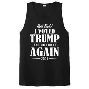 Trump 2024 Funny Patriotic President Voting Election PosiCharge Competitor Tank