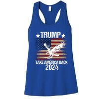 Trump 2024 Flag Take America Back Men Women Trump 2024 Women's Racerback Tank