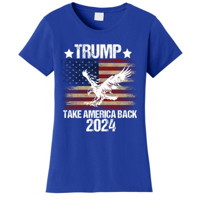 Trump 2024 Flag Take America Back Men Women Trump 2024 Women's T-Shirt