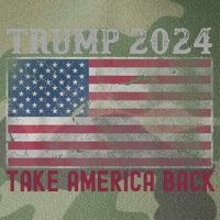 Trump 2024 Front And Back Legacy Tie Dye Trucker Hat