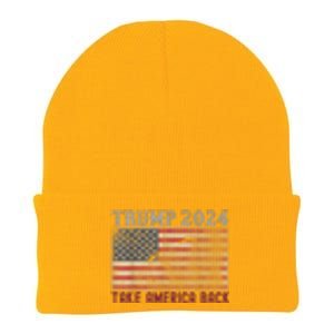 Trump 2024 Front And Back Knit Cap Winter Beanie