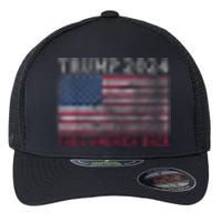 Trump 2024 Front And Back Flexfit Unipanel Trucker Cap