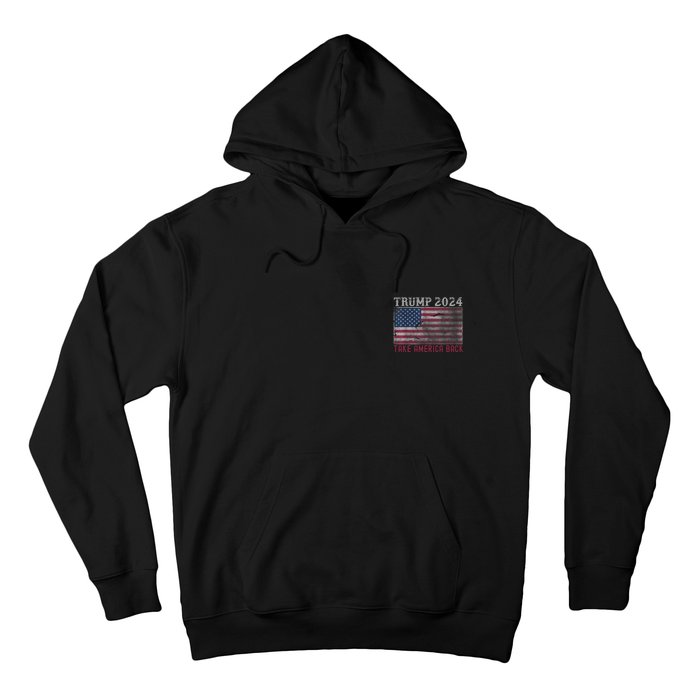 Trump 2024 Front And Back Hoodie