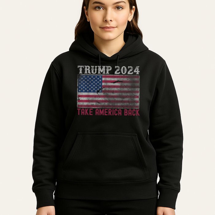Trump 2024 Front And Back Hoodie