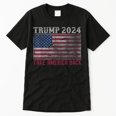 Trump 2024 Front And Back Tall T-Shirt