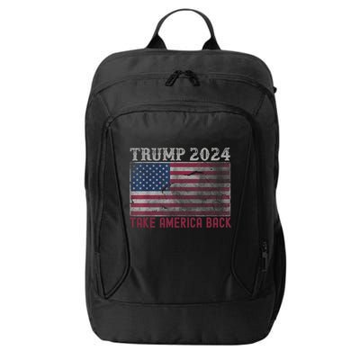 Trump 2024 Front And Back City Backpack
