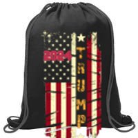 Trump 2024 Front And Back Sweatshirt Cinch Pack Bag