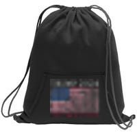 Trump 2024 Front And Back Sweatshirt Cinch Pack Bag