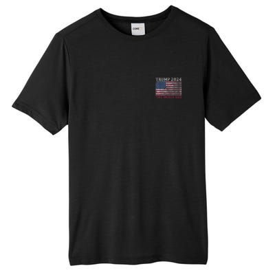 Trump 2024 Front And Back Tall Fusion ChromaSoft Performance T-Shirt