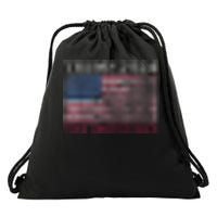 Trump 2024 Front And Back Drawstring Bag