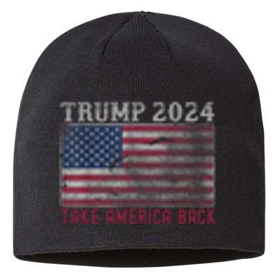 Trump 2024 Front And Back Sustainable Beanie