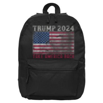 Trump 2024 Front And Back 16 in Basic Backpack