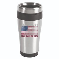 Trump 2024 Front And Back 16oz Travel Tumbler