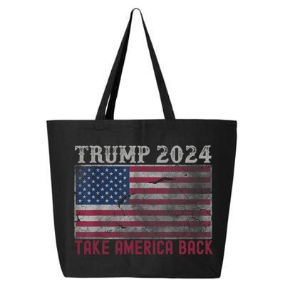 Trump 2024 Front And Back 25L Jumbo Tote