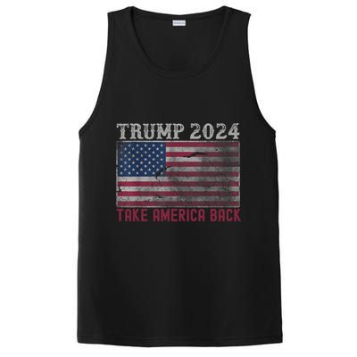 Trump 2024 Front And Back PosiCharge Competitor Tank