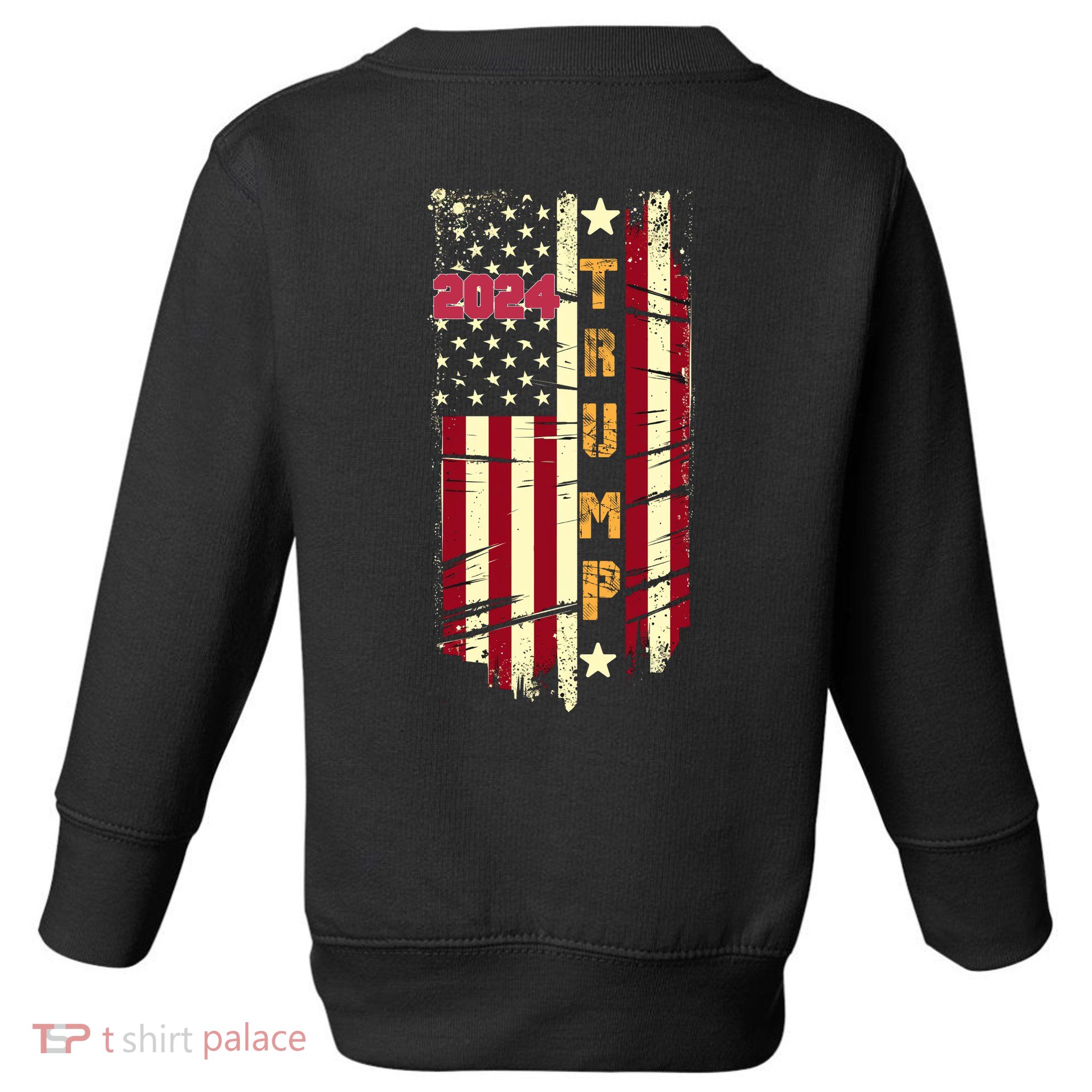 Trump 2024 Front And Back Toddler Sweatshirt