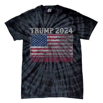 Trump 2024 Front And Back Tie-Dye T-Shirt