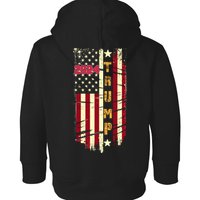 Trump 2024 Front And Back Toddler Hoodie