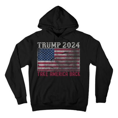 Trump 2024 Front And Back Tall Hoodie