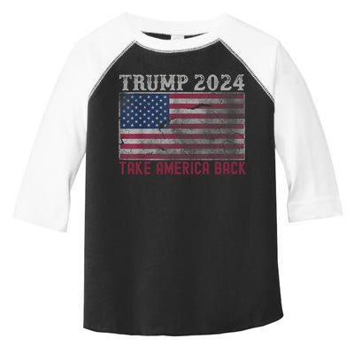 Trump 2024 Front And Back Toddler Fine Jersey T-Shirt