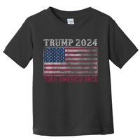 Trump 2024 Front And Back Toddler T-Shirt