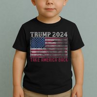 Trump 2024 Front And Back Toddler T-Shirt