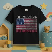 Trump 2024 Front And Back Toddler T-Shirt