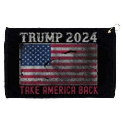 Trump 2024 Front And Back Grommeted Golf Towel