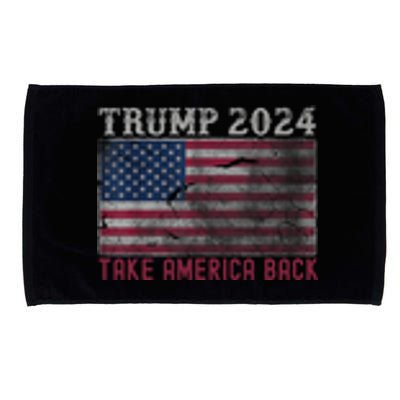 Trump 2024 Front And Back Microfiber Hand Towel