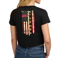 Trump 2024 Front And Back Crop Top