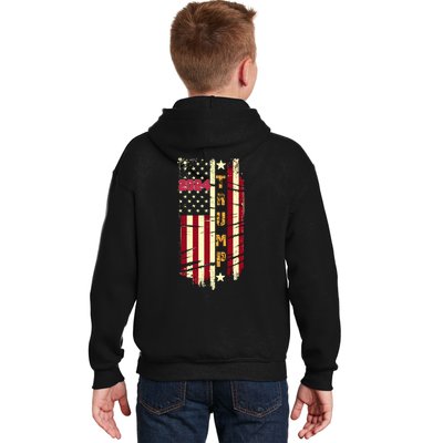 Trump 2024 Front And Back Kids Hoodie