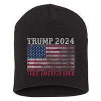 Trump 2024 Front And Back Short Acrylic Beanie