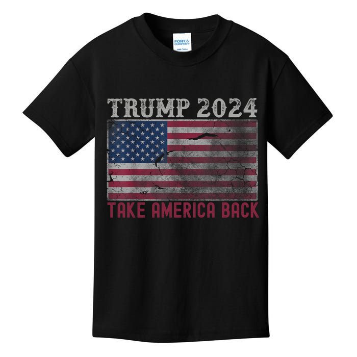 Trump 2024 Front And Back Kids T-Shirt