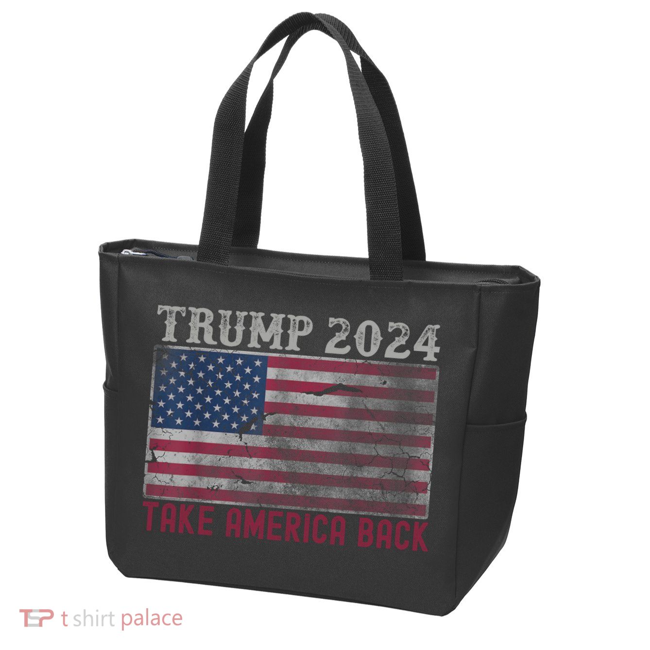 Trump 2024 Front And Back Zip Tote Bag