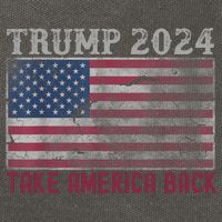 Trump 2024 Front And Back Cotton Canvas Backpack