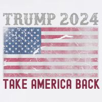 Trump 2024 Front And Back Garment-Dyed Sweatshirt