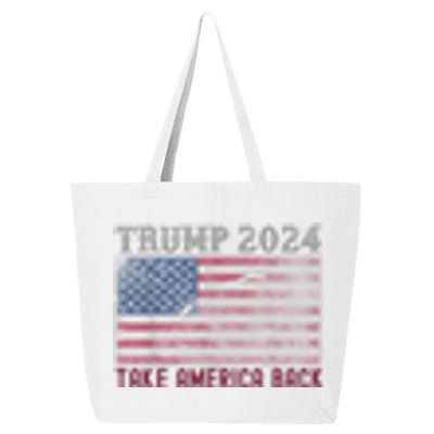 Trump 2024 Front And Back 25L Jumbo Tote